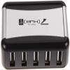 7 Port USB 2.0 High Speed Hub with US Plug AC Power Adapter Cable for PC Laptop view 2