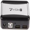 7 Port USB 2.0 High Speed Hub with US Plug AC Power Adapter Cable for PC Laptop view 3