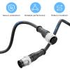 NMEA 2000 (N2K) 3.2FT Backbone Cable Drop Cable, 39in/78in Extension Cables for NMEA 2000 Network Compatible with Lowrance Simrad B&G Device (3.2FT) view 4