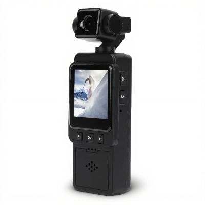 ASHATA Handheld Vlog Camcorder, 1080P Camera with 270 and 180 Lens Rotation, Multi Axis Stabilization, Chest or Mounted on Tripods, 1/4 inch Screw Hole, for Outdoor Photography