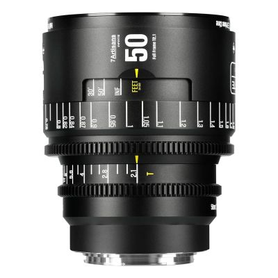 7artisans 24/35/50/85/105/135mm T2.1,and 16mmT2.5/135mmT2.4 Cine Lens Infinte Series Professional Full Frame Manual Camera Lens for Canon EF (Black, 50mmT2.1)