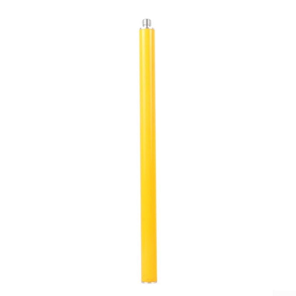 Aluminum GPS Surveying Extension Rod 25Mm GNSS Antenna Pole Section With 5/8 Thread Connection For Precision Measurement Equipment Multiple Length Options Yellow(50cm)