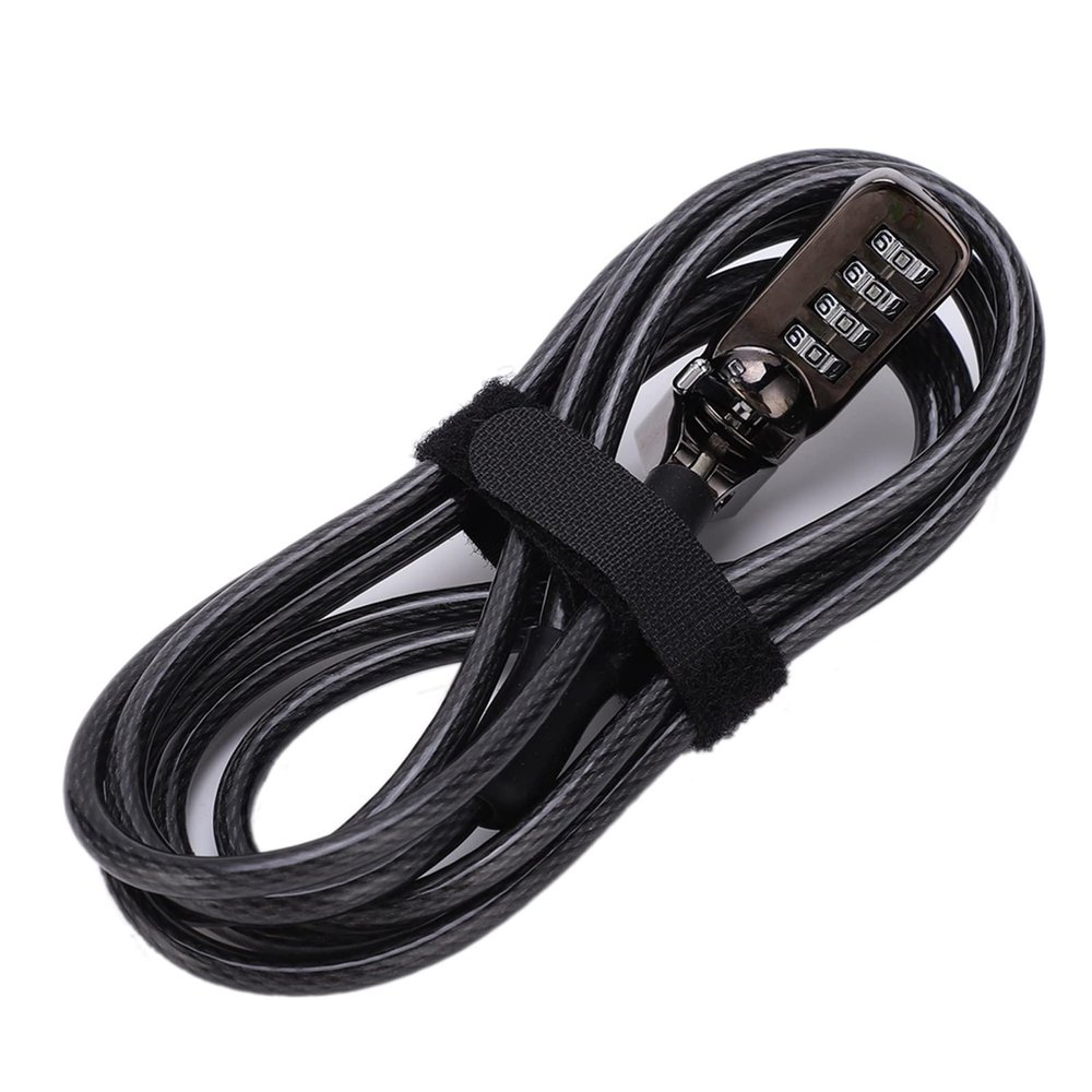 Focket Keyless Combination Laptop Lock, Easy to Use, Adjustable Strap, for Desks, Plasma Screens, Suitable for All Devices