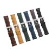 FYXT Cowhide Leather Bracelet 20 22 24 26mm Men Watch Strap Genuine Leather Band Compatible With Panerai PAM111/441/312 Crazy Horse Belt(Brown Black,24mm) view 2
