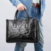 WAGMY Single Shoulder Computer Bag Grab Print Large Capacity Crossbody Bag Briefcase for Men view 3