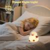 Night Light for Kids, 7 Colors Cute Duck Night Light, 3 Levels Dimmable Silicone Night Lamps, Bedside Nursery Night Lamp with Timer, LED Squishy Rechargeable Animal Nightlight for Boys Girls (Duck) view 3