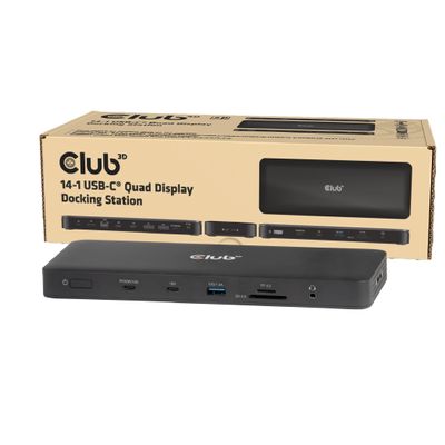 Club3D CSV-2540 14-1 USB-C Quad Display Docking Station