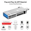 [Apple MFi Certified] SD Card Reader for iPhone iPad,Memory Card Reader with USB Camera Adapter Trail Game Camera Viewer Supports SD TF Card MicroSD Card Adapter for iPhone 14 13 12 11 XS XR 8 7 iPad view 2