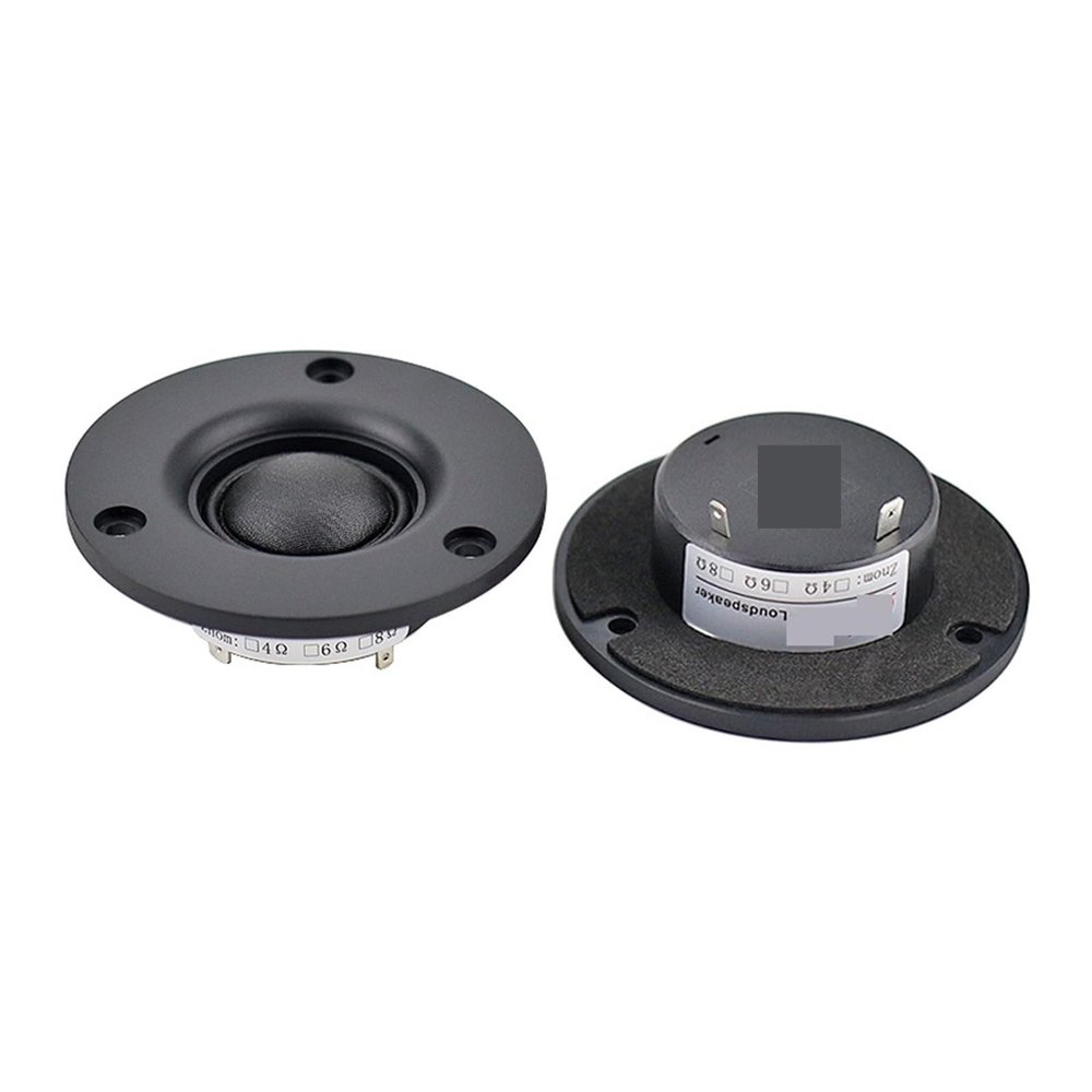 ZVHZQEMMT 3 Inch Dome Tweeter Speaker 4OHM 20W Silk Film Treble 25 Core Home Theater for 5.1 Loudspeakers 90dB 2PCS Lucky
