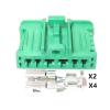 QPALCOY 1 Set 6P Auto Connector Assembly Automobile Rear Taillight Wiring Terminal Socket Connector(1 Set with Wires) view 3