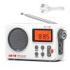 Protable Radio with LCD Screen, AM/FM Alarm Radio Loud Audio Speaker Player Accessory New view 1