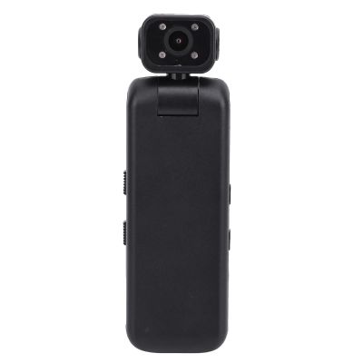 Asixxsix Portable Mini Camcorder, 2K HD Wearable Body Worn Cam with 355 Rotatable 140 Wide Angle Lens and Back Clamp Anti Shake Outdoor Video Recorder for Cycling