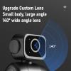Asixxsix Portable Mini Camcorder, 2K HD Wearable Body Worn Cam with 355 Rotatable 140 Wide Angle Lens and Back Clamp Anti Shake Outdoor Video Recorder for Cycling view 4
