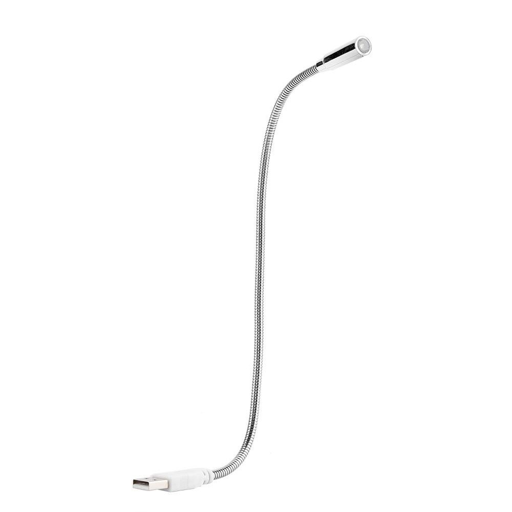 BAFOVY USB LED Light Computer LED Lamp Mini Flexible LED Light with Ultra Bright White Light Adjustable Metal Neck for Laptop Notebook PC Reading