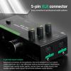 Asixxsix MM MC Phono Preamp, High Medium Low Frequencies Adjustable Professional Mini Stereo Phonograph Preamplifier for Turntable, 5 Pin XLR Input Output, 3.5MM Headphone Output (US Plug) view 4