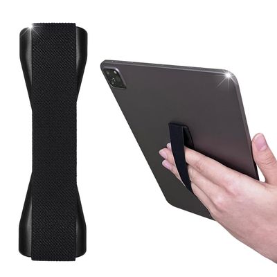 AICQREI Hand Holder Strap for Tablets, Large Phones, iPad, Kindle, etc. - Black