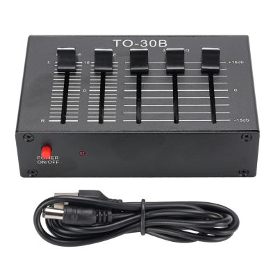 Vvikizy Phono Preamplifier Phono Preamp 3 Band Equalizer 2 Channel Audio Preamp with 12dB Gain Balanced Volume Control for Turntable Record Player