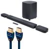 JBL BAR 1000 MK2 7.1.4 Channel Soundbar System and AudioQuest Sky 3m HDMI Cable view 1