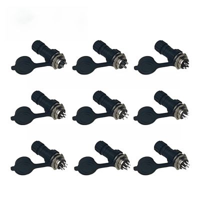 JOMMLKOX 10pc QL16 Pannel Mounted 6p Aviation Plug Connector GX16 QL16 Plastic M16 Models Male/Female Socket