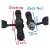 JOMMLKOX 10pc QL16 Pannel Mounted 6p Aviation Plug Connector GX16 QL16 Plastic M16 Models Male/Female Socket view 3