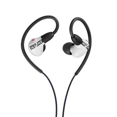 Sony INZONE E9 Wired in-Ear Monitor for Gaming, Tuned for FPS Games, Sound Isolating Earbuds, Comfortable Fit, Low Profile Design, 360 Spatial Sound, Case Included, Developed with Fnatic, White