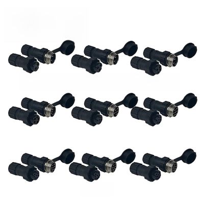 JOMMLKOX 10pc QL16 Docking 6p Aviation Plug Connector GX16 QL16 Plastic M16 Models Male/Female Socket