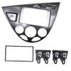 2 DIN Radio Panel Frame for Ford Models For Focus/Ford For Fiesta 1998 2006, Reliable ABS, Quick Installation Process (Silver Gey) view 2