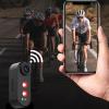 ASHATA Bike Rear View Camera with Tail Light, HD 1080P Bicycle Camera Dash Cam, 6 Adjustable Brightness 140 Wide Angle IPX6 Water Proof APP Control Rechargeable (16G) view 2