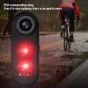 ASHATA Bike Rear View Camera with Tail Light, HD 1080P Bicycle Camera Dash Cam, 6 Adjustable Brightness 140 Wide Angle IPX6 Water Proof APP Control Rechargeable (16G) view 3