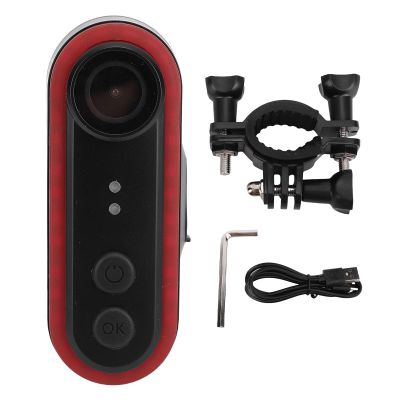 ASHATA Bike Camera with Tail Light, APP Control 1080P 150 Wide Angle Bike Rear Video Camera, 3500mAh Rechargeable, IPX6, for Outdoor Cycling Mountain Road (32GB)
