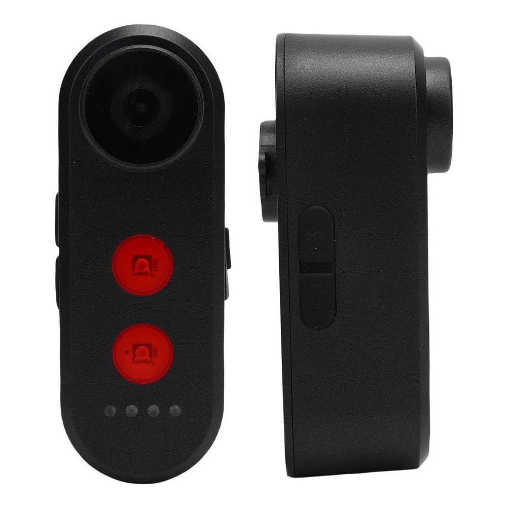 GOWENIC Bike Camera with Tail Light, Bike Rear View Camera, 140 Wide Angle IPX6 Water Proof Rechargeable 1080P Bicycle Rear View, Tail Lights, Action with Loop (32G)
