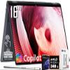 HP OmniBook X Flip 2-in-1 Copilot+ AI PC Laptop, 16" 2K Touchscreen, AMD 6-Core Ryzen AI 5 340(>Intel i5-13420H), 16GB LPDDR5X, 1TB SSD, 5MP IR Webcam, Backlit KB, W/128GB PSD&Stylus, Win11 PRO