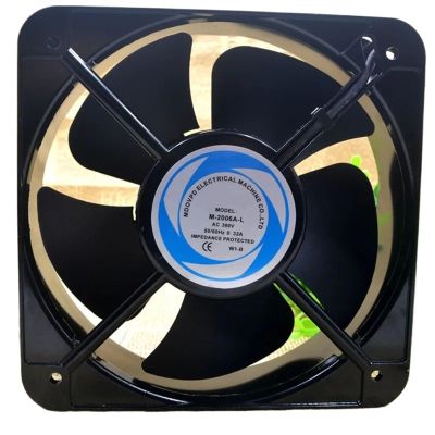 for M-2006A-L AC 380V 0.32A 50/60Hz 20cm 20060 200x200x60mm Double Ball Bearing Cooling Fan