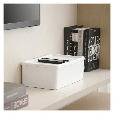 Cable Management Box 1pcs Power Cord, Wire Storage Box, Power Strip, Safety Box, Desktop Cover
