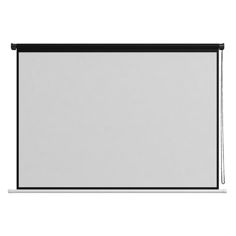 16:9 HD Manual Pull Movie Screen, Indoor Home Theater Cinema Screen, 1.5 Gain, Wrinkle-Free Projector Screen with Bead Chain(60inch)