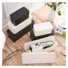 Cable Management Box Cable Storage Box Power Board Wire Management Socket Strip Wire Case Dust(Black-m) view 1