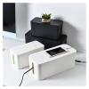 Cable Management Box Cable Storage Box Power Board Wire Management Socket Strip Wire Case Dust(Black-m) view 4