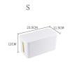 Cable Management Box Cable Storage Box Power Board Wire Management Socket Strip Wire Case Dust(White-s) view 2