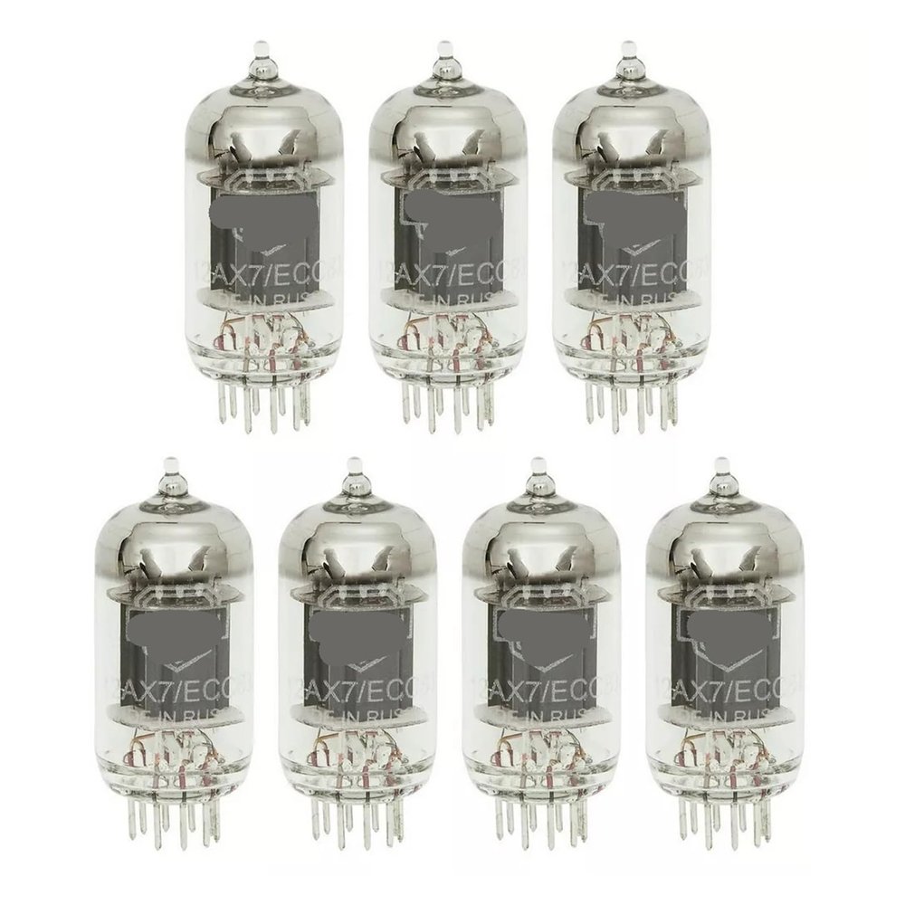 7 Pcs Gain Matched (7) 12AX7 Long Board Vacuum Tubes -