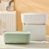 Cable Management Box Stripe Wire Cable Storage Case Organizer Box Socket Plug Storage Box(Beige) view 3