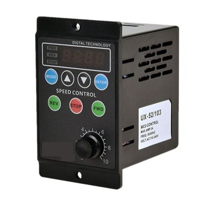 1pc Speed Controller Single-Phase Input Three-Phase Output Motor Driver Frequency Converter with Digital Tube Display
