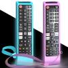 2PACK Case for Samsung Smart TV Remote BN59-01315J Control Universal Cover Silicone Skin Sleeve Purple Blue view 1