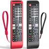 2PACK Case for Samsung Smart TV Remote BN59-01315J Control Universal Cover Silicone Skin Sleeve Black Red view 1