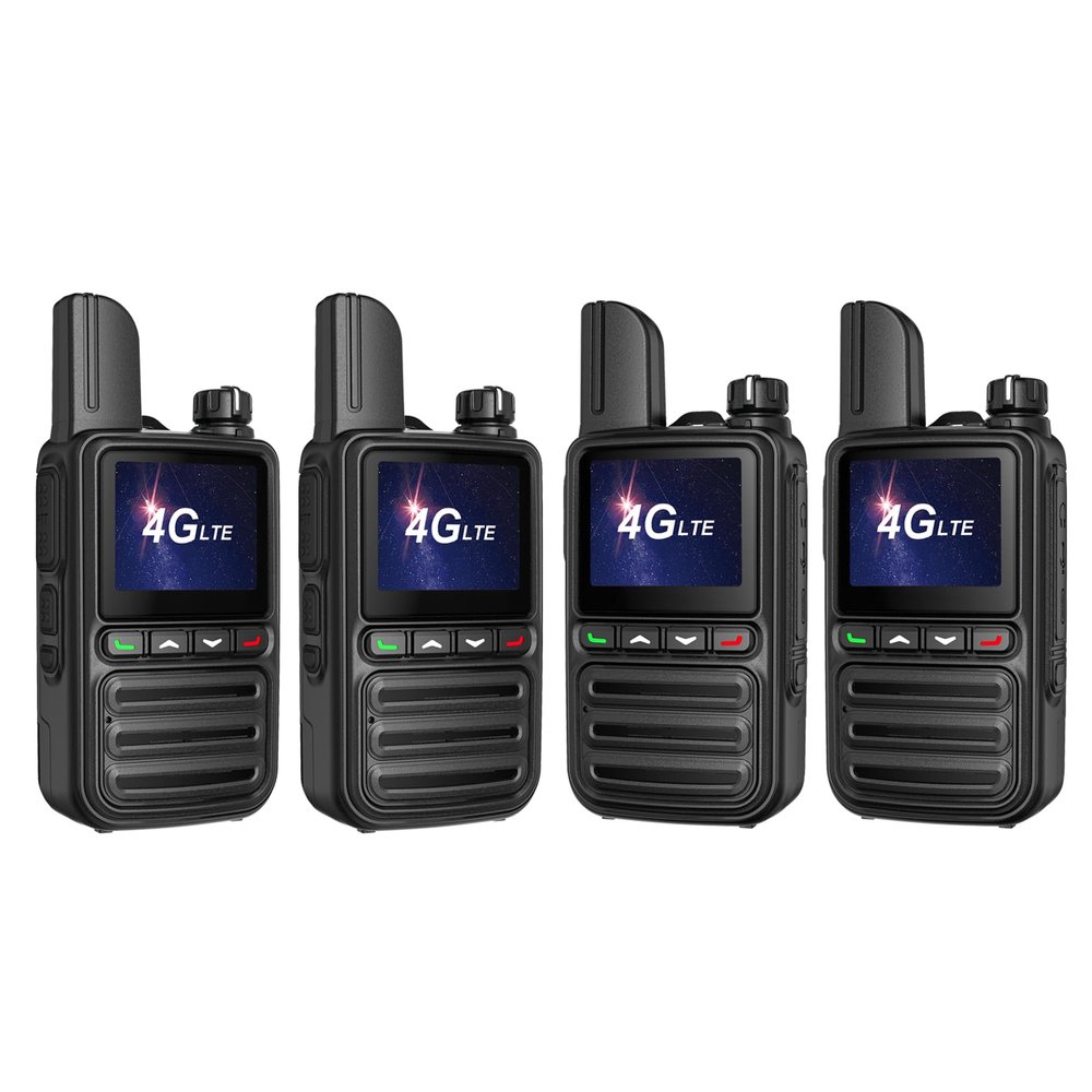 Unlimited Range Walkie Talkies Handheld PoC Two-Way Radio, pre-Installed SIM Card (Free for Life) Long-Range PTT Communication Suitable for fleets, Construction Sites, and Families(2Pack and SIM) (4)
