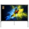 16:9 Outdoor Projection Screen with Stand, Foldable Portable Washable Movie Screen with Carry Bag for Camping, Party, Open-Air Cinema view 1