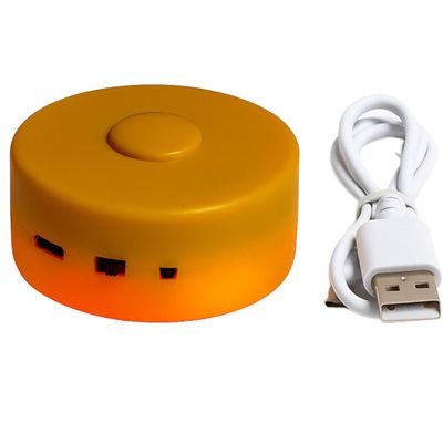 RediTech Go Yellow Recordable Voice Box 4-Minute USB Rechargeable Sound Module Voice Recorder Module for Toys & Christmas Crafts Add Custom Messages to DIY Gifts & Plush Keepsakes