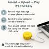 RediTech Go Yellow Recordable Voice Box  4-Minute USB Rechargeable Sound Module  Voice Recorder Module for Toys & Christmas Crafts  Add Custom Messages to DIY Gifts & Plush Keepsakes view 2