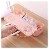 Cable Management Box Household Storage Rack Practical Home Cable Organizer Desk Socket Storage Boxs(Pink) view 4