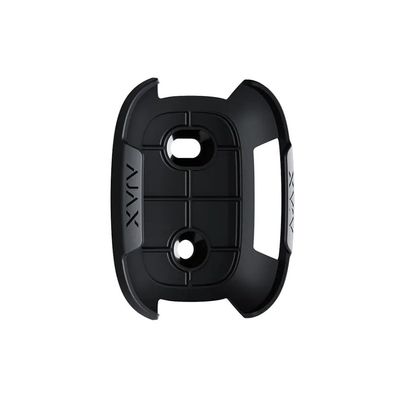 Holder for Button/DoubleButton Model 42806.82.BL, Black Fixed Surface-Mount Bracket for Wireless Panic and Control Buttons, Wall/Desktop Installation, Tool-Free Removal