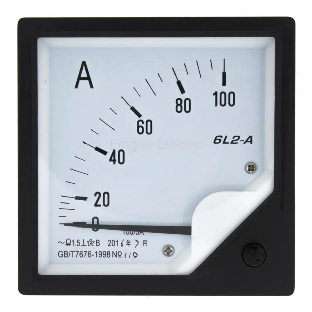 6L2 Series 6L2-A Pointer Ammeter Analog AMP Meter 80 * 80mm Size Matched Transformer 100/5A 150/5A 250/5A 50-500/5A(400A)